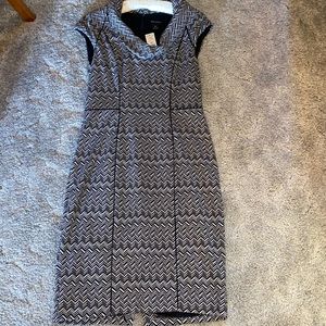 NWT Black & white chevron print dress